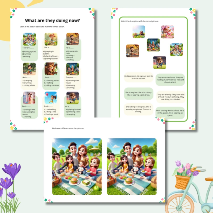 Spring Activities – Karty Pracy - język angielski - EduBazarek