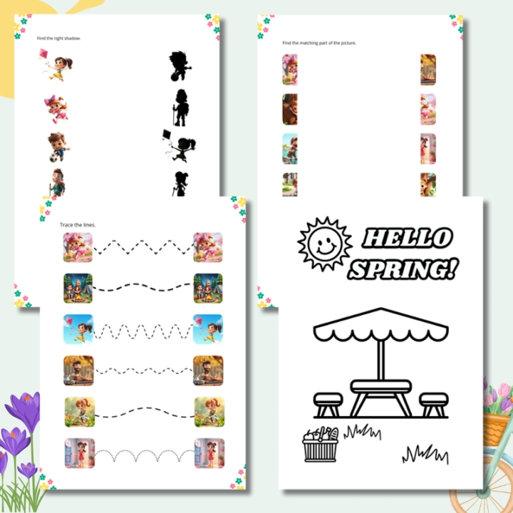 Spring Activities – Karty Pracy - język angielski - EduBazarek