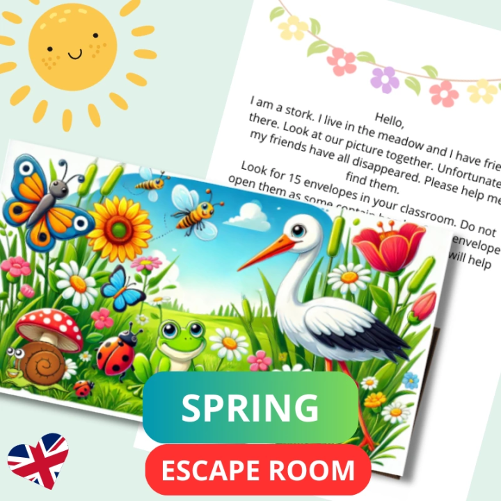 Bocian i jego przyjaciele - Escape Room - EduBazarek