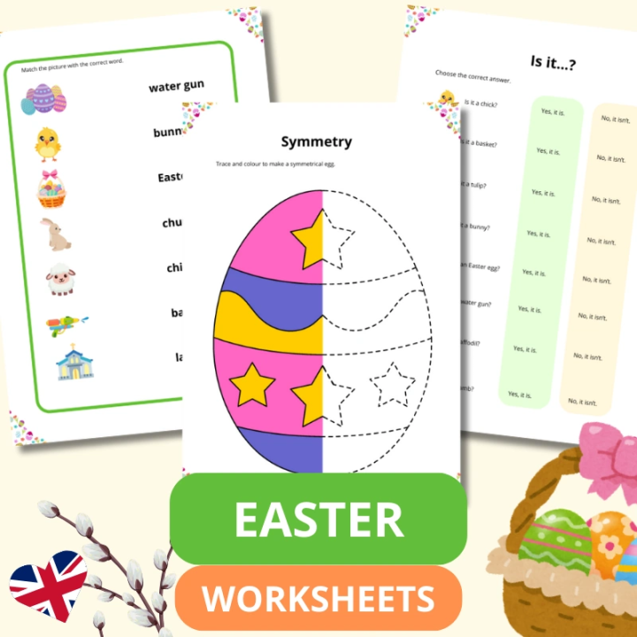 Easter Worksheets - język angielski - EduBazarek