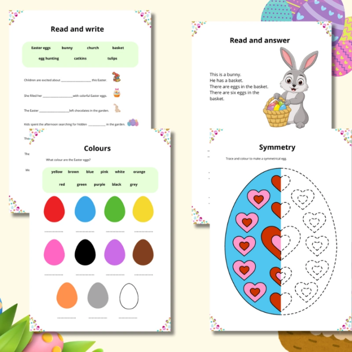 Easter Worksheets - język angielski - EduBazarek