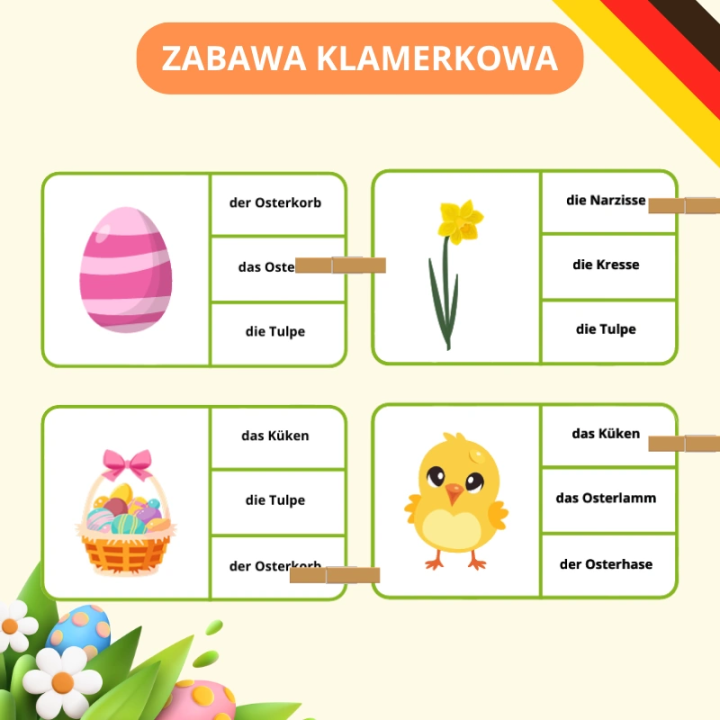 Zestaw Ostern - język niemiecki - EduBazarek