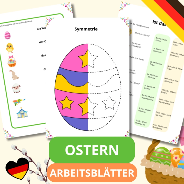 Ostern Arbeitsblatter - język niemiecki - EduBazarek