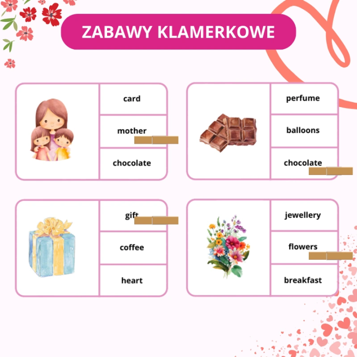 Zestaw Mothers Day - język angielski - EduBazarek