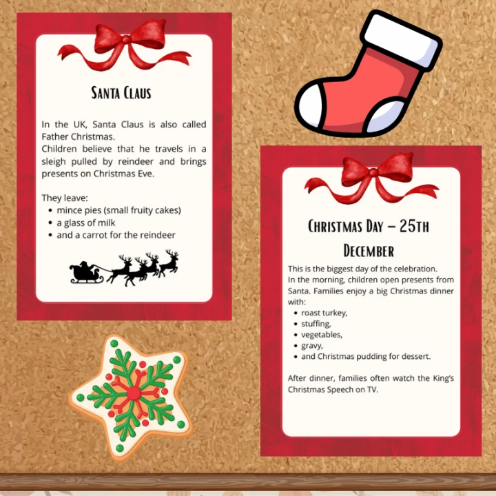 Christmas Gazetka Ścienna - EduBazarek