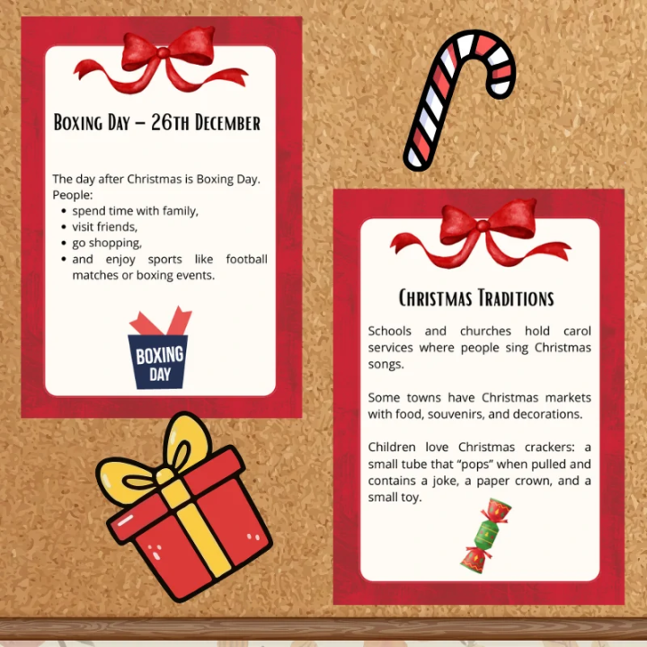 Christmas Gazetka Ścienna - EduBazarek