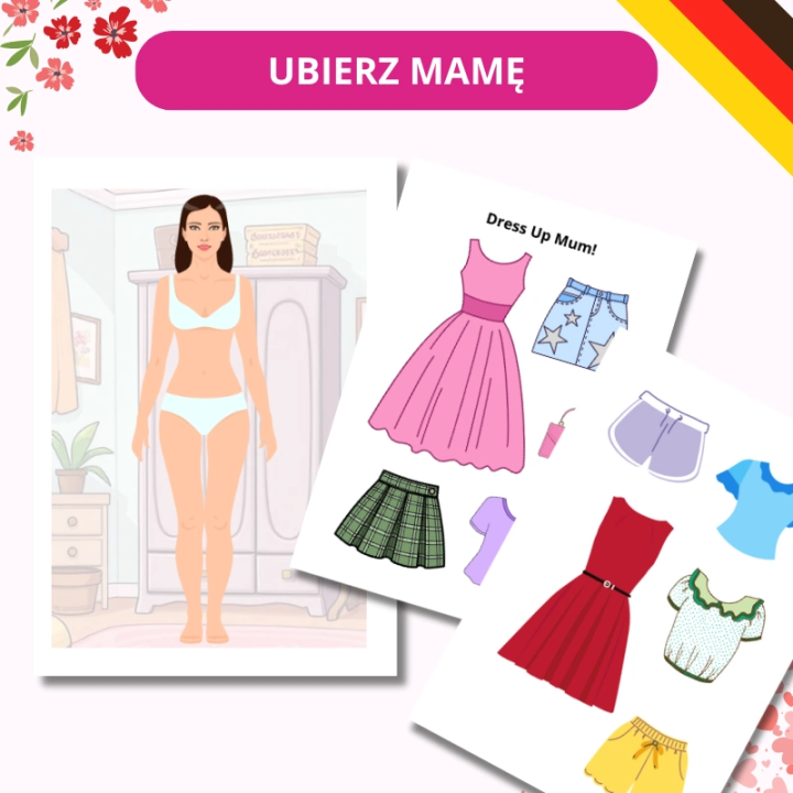 Muttertag - Karty Pracy - język niemiecki - EduBazarek