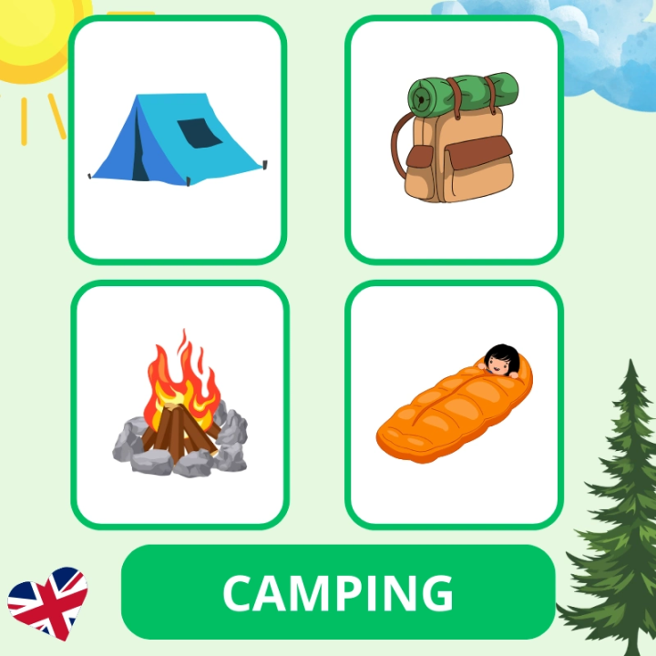 Zestaw Camping - język angielski - EduBazarek