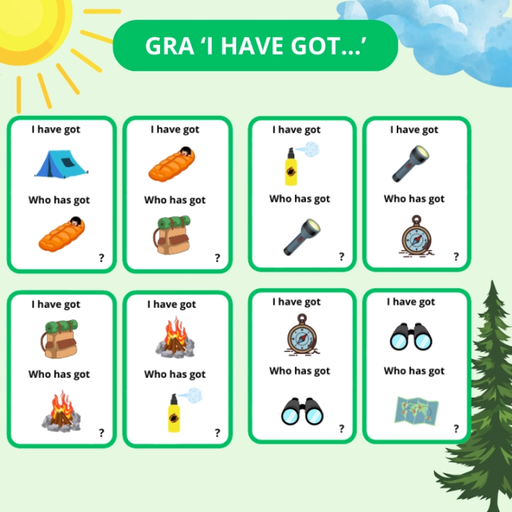 Zestaw Camping - język angielski - EduBazarek