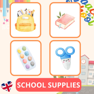 School Supplies – przybory szkolne - język angielski - EduBazarek