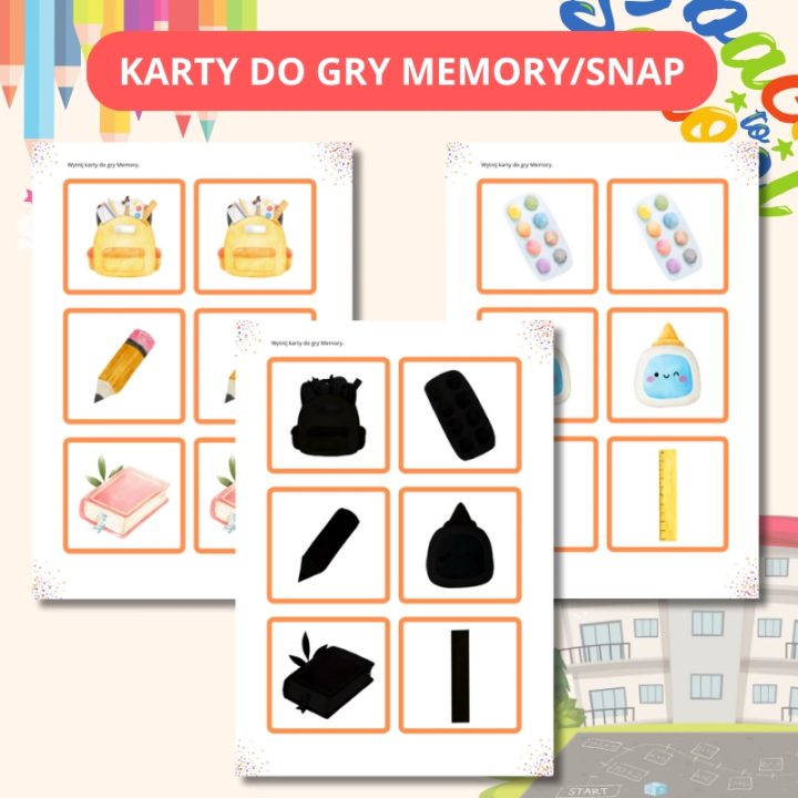 School Supplies – przybory szkolne - język angielski - EduBazarek