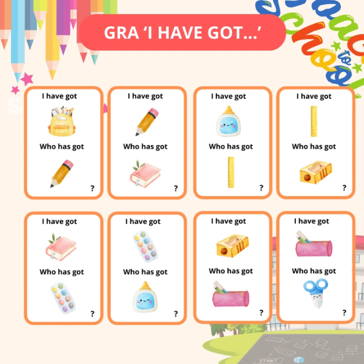 School Supplies – przybory szkolne - język angielski - EduBazarek